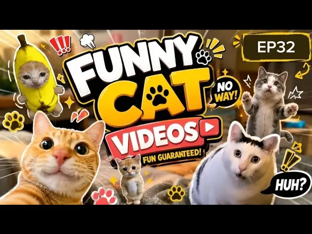 FUNNY CATS BEING TOO CUTE EP32 #catlover #cutecat #catdance #funnycat #catvideos
