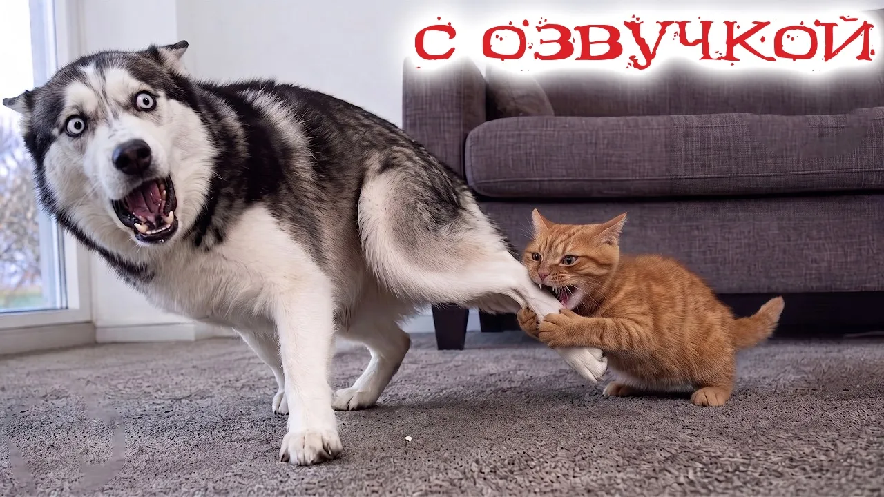 Приколы с котами 2026: Озвучка до слёз 😂 Не попробуй не засмеяться!