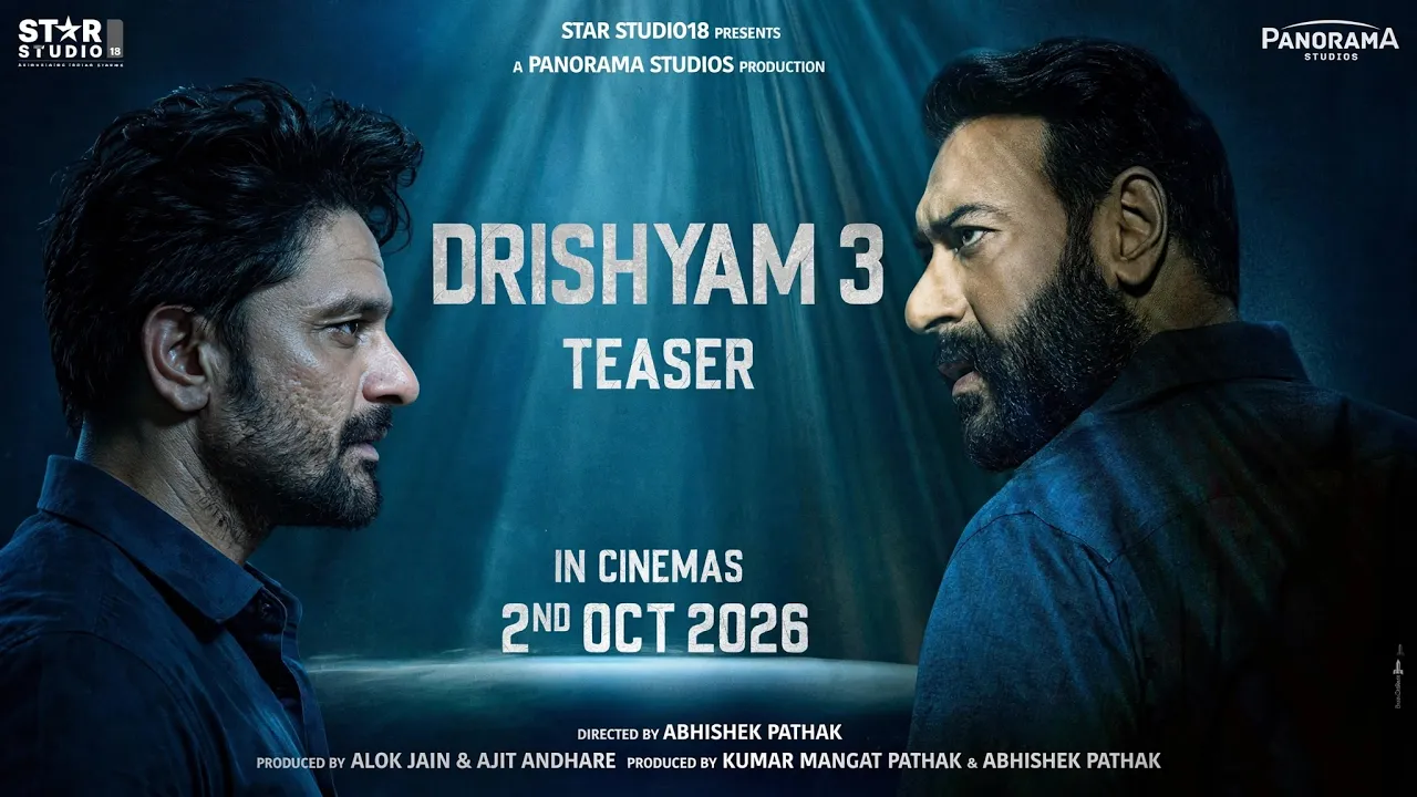 Drishyam 3: Тизер 2026 — Аджей Дегн возвращается как Виджай Салгаонкар