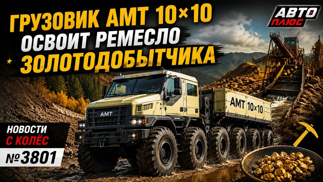 AMT 10×10: Уникальный вездеход для Якутии обогнал КамАЗ и Урал!